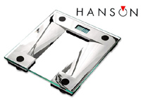 Hanson Glass & Chrome Electronic Bathroom Scales