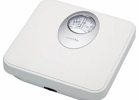H61 Mechanical Bathroom Scale with Magnified Display White