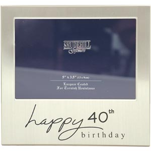 Happy 40th Birthday Photo Frame