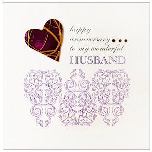 Happy Anniversary Wonderful Husband Card