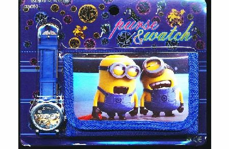 Despicable Me 2 Childrens Watch Wallet Set For Kids Children Boys Girls Great Christmas Gift Gifts Present - Sold by Happy Bargains Ltd