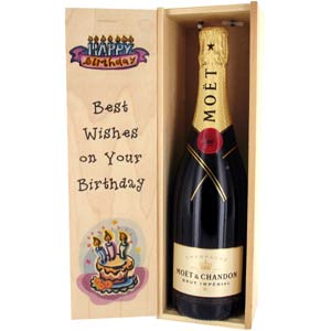 Happy Birthday Cask and Champagne Gift Set