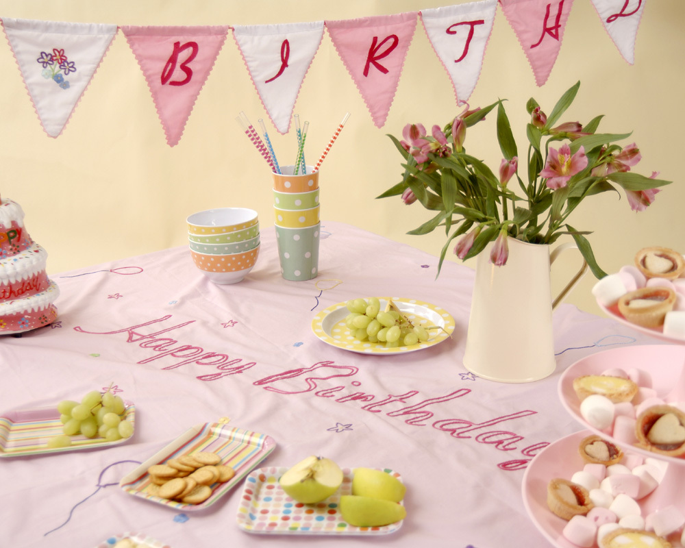Happy Birthday Tablecloth