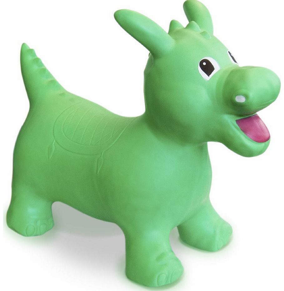 Happy Hopperz Inflatable Green Dinosaur 2014