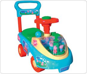 Happy Land Peppa Pig Sit And Ride by Mookie