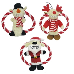 Christmas Reindeer Buddy Frisbee Dog Toy by Happy Pet