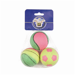 Sponge Ball 3 Pack Toy for Dogs by Happy Pet