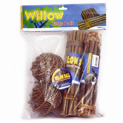 Willow Value 4 Treat Pack for Small Pets by Happy Pet