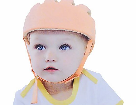 HappyUK Adjustable Baby Toddler Safety Helmet Hat Head Protection Orange