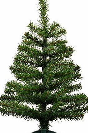 Harbour Housewares 2ft (60cm) Artificial Pine Christmas Tree With Stand
