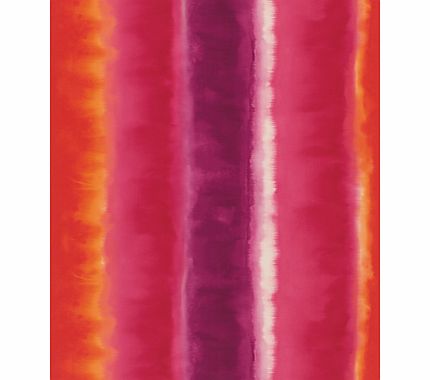 Harlequin Demeter Stripe Wallpaper, Orange, 110191