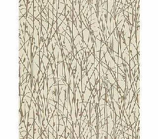 Harlequin Grasses Wallpaper, Pebble / Rose Gold,