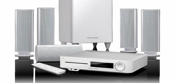 Harman Kardon Harman/Kardon 5.1 Home Theatre Audio System with Blu-Ray/200-Watt Subwoofer/Bluetooth/HDMI - White