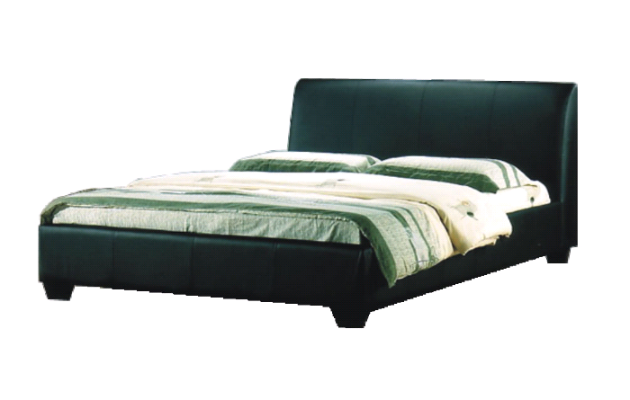Harmony Beds Contemporary 4ft 6 Double Leather Bedstead