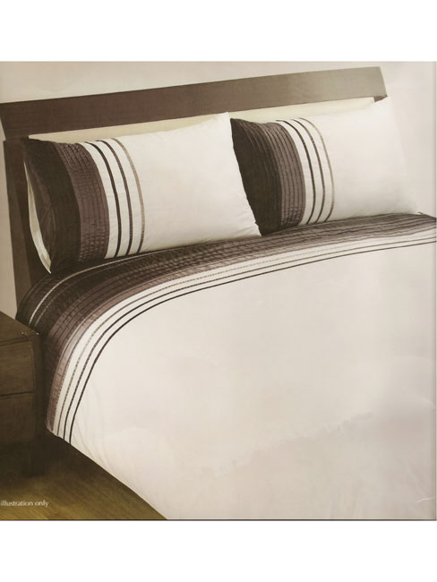 Pleat Black King Size Duvet Cover and 2