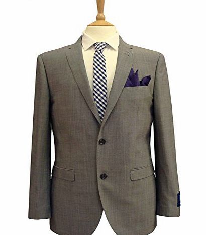 HARRY BROWN Mens silver Harry brown 2 piece 2 button wool suit 46L