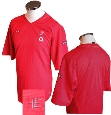 harry Ellis - England player issue dual layer Aertex shirt - 2006