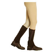 Harry Hall Suede Half Chaps Brown Large