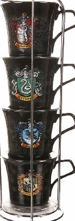HARRY Potter Set Of 4 Stackable Mini Mugs