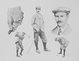 Harry Vardon Limited Edition Golf Print by