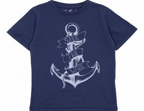 Anchor T-shirt Royal blue `2 years
