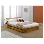 King Bed, Solid Pine Natural With Under