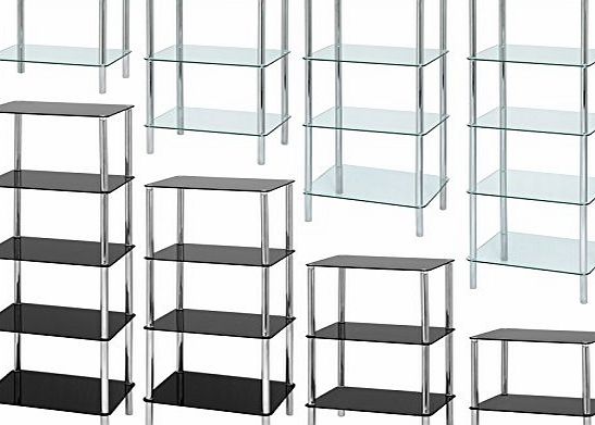 Hartleys Glass Side Tables - Choice of Size amp; Colour