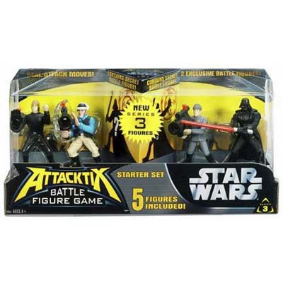 Hasbro ATTACKTIX Battle Figure Game: Star Wars Starter Set - Series 3 Figures