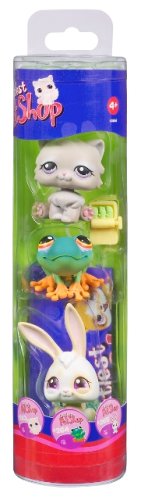 Hasbro Littlest Pet Shop - Spring Pets In Tub - Cat- Rabbit & Frog