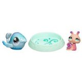 Littlest Pet Shop #823 and #824 Messiest Whale and Snail with Pool