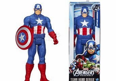 Hasbro Marvel Avengers Titan Hero Series Captain America Action Figure 12 Inch