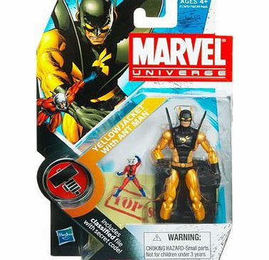 Hasbro Marvel Universe 3 3/4`` Action Figures - Yellow Jacket with Ant Man