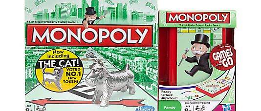 Hasbro Monopoly Board Game and Monopoly Travel Set