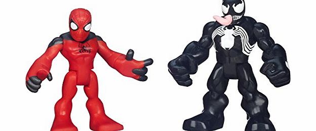 Hasbro Playskool Marvel Super Hero Figure Spider-Man and Venom (Pack of 2)