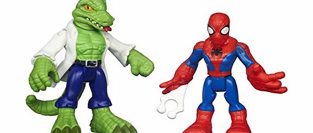 Playskool Marvel Super Heroes Figure Spider-Man and Lizard (Pack of 2)