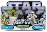 Hasbro Star Wars Galactic Heroes Yoda and Clone Trooper
