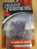 transformers the movie 3d character head magnet decepticon purple