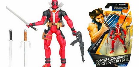 X-Men Origins Wolverine 10cm Figure - Deadpool Comic Series - Red