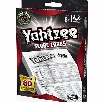 Hasbro Yahtzee Score Pad