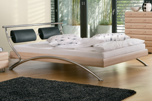 Hasena Softline Heart Beech Bed Frame with Assisi