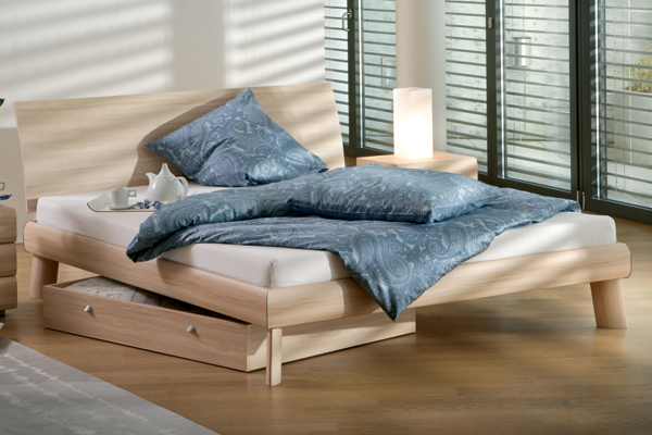 Hasena Softline Heart Beech Bed Frame with Elipso Heart