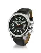 Haurex Aeron - Black Stainless Steel Date Watch