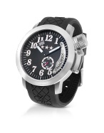 Armata Stainless Steel Black Rubber Strap Date Watch