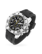 Haurex Caimano - Stainless Steel and Silicone Band Chronograph Watch