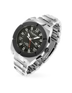 Haurex Challenger - Stainless Steel Bracelet GMT Date Watch