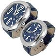 Haurex Navy Blue Ricurvo Stainless Steel Watch