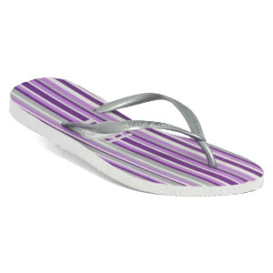 Havaianas - Slim Stripes - White / Purple