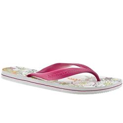 Female Surf Girl Manmade Upper in White and Pink