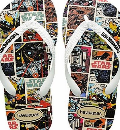 Havaianas Star Wars, Unisex Adults Flip Flops, White (White 0001), 11.5 UK (47/48 EU) (45/46 BR)