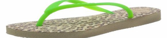 Havaianas Womens Slim Animals Fluo Fashion Sandals 4128095 Neon Green 6 UK, 42 EU